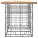 Garden Table Gabion Design 100x70x72 cm Solid Wood Pine