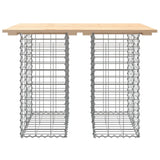 Garden Table Gabion Design 100x70x72 cm Solid Wood Pine - 45-Degree Angle