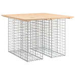 Garden Table Gabion Design 100x102x72 cm Solid Wood Pine