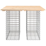 Garden Table Gabion Design 100x102x72 cm Solid Wood Pine
