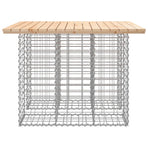 Garden Table Gabion Design 100x102x72 cm Solid Wood Pine
