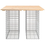 Garden Table Gabion Design 100x102x72 cm Solid Wood Pine