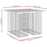 Garden Table Gabion Design 100x102x72 cm Solid Wood Pine