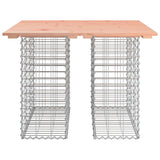 Garden Table Gabion Design 100x102x72 cm Solid Wood Douglas - 45-Degree Angle