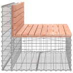 Garden Bench Gabion Design 103x70x65 cm Solid Wood Douglas