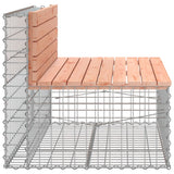 Garden Bench Gabion Design 103x70x65 cm Solid Wood Douglas - Top-Down View
