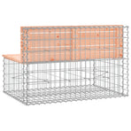 Garden Bench Gabion Design 103x70x65 cm Solid Wood Douglas