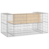 Garden Bench Gabion Design 143x71x65.5 cm Solid Wood Pine - 45-Degree Angle
