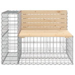 Garden Bench Gabion Design 92x71x65.5 cm Solid Wood Pine