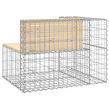 Garden Bench Gabion Design 92x71x65.5 cm Solid Wood Pine - 45-Degree Angle