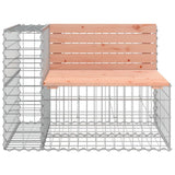 Garden Bench Gabion Design 92x71x65.5 cm Solid Wood Douglas - Side View