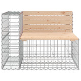 Garden Bench Gabion Design 184x71x65.5 cm Solid Wood Pine - Top-Down View