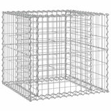 Garden Bench with Gabion Basket Solid Wood Pine - 45-Degree Angle