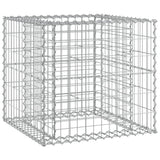 Garden Bench with Gabion Basket Impregnated Wood Pine - 45-Degree Angle