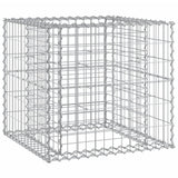 Garden Bench with Gabion Basket Solid Wood Pine - 45-Degree Angle