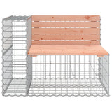Garden Bench Gabion Design 287x71x65.5 cm Solid Wood Douglas - Top-Down View