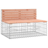 Garden Bench Gabion Design 287x71x65.5 cm Solid Wood Douglas