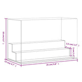 Display Box Transparent 25x12x16 cm Acrylic - Rear View