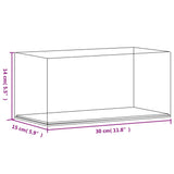 Display Box Transparent 30x15x14 cm Acrylic - Rear View