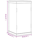 Display Box Transparent 20x20x38 cm Acrylic