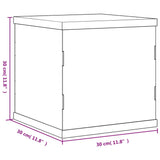 Display Box Transparent 30x30x30 cm Acrylic - Rear View