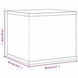 Display Box Transparent 40x36x35 cm Acrylic - Rear View