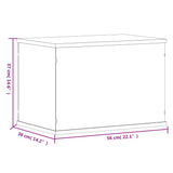 Display Box Transparent 56x36x37 cm Acrylic - Rear View