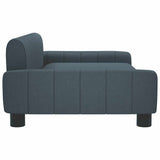 Kids Sofa Dark Grey 90x53x30 cm Fabric - Top-Down View