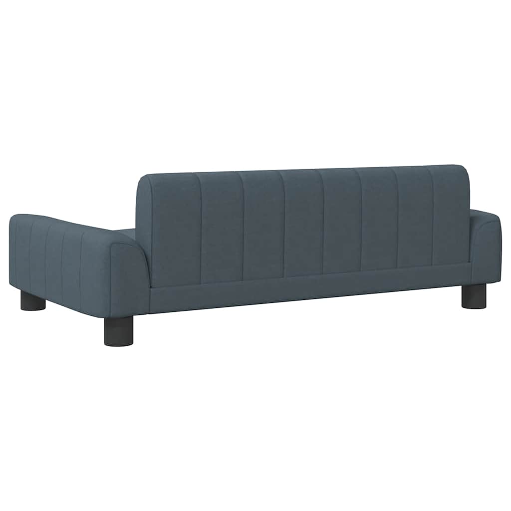 Kids Sofa Dark Grey 90x53x30 cm Fabric