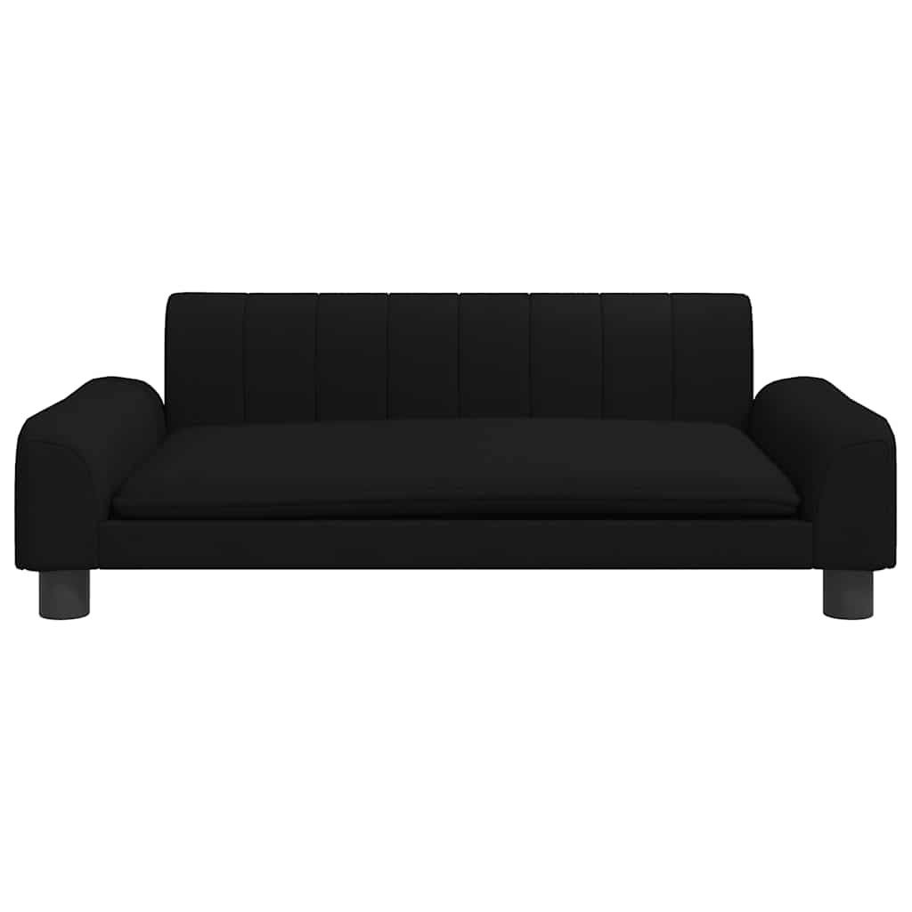Kids Sofa Black 90x53x30 cm Fabric