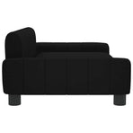 Kids Sofa Black 90x53x30 cm Fabric