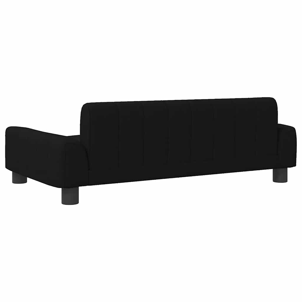 Kids Sofa Black 90x53x30 cm Fabric
