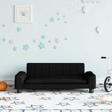 Kids Sofa Black 90x53x30 cm Fabric