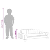 Kids Sofa Black 90x53x30 cm Faux Leather - Extra Image