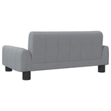 Kids Sofa Light Grey 70x45x30 cm Fabric