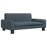 Kids Sofa Dark Grey 70x45x30 cm Fabric