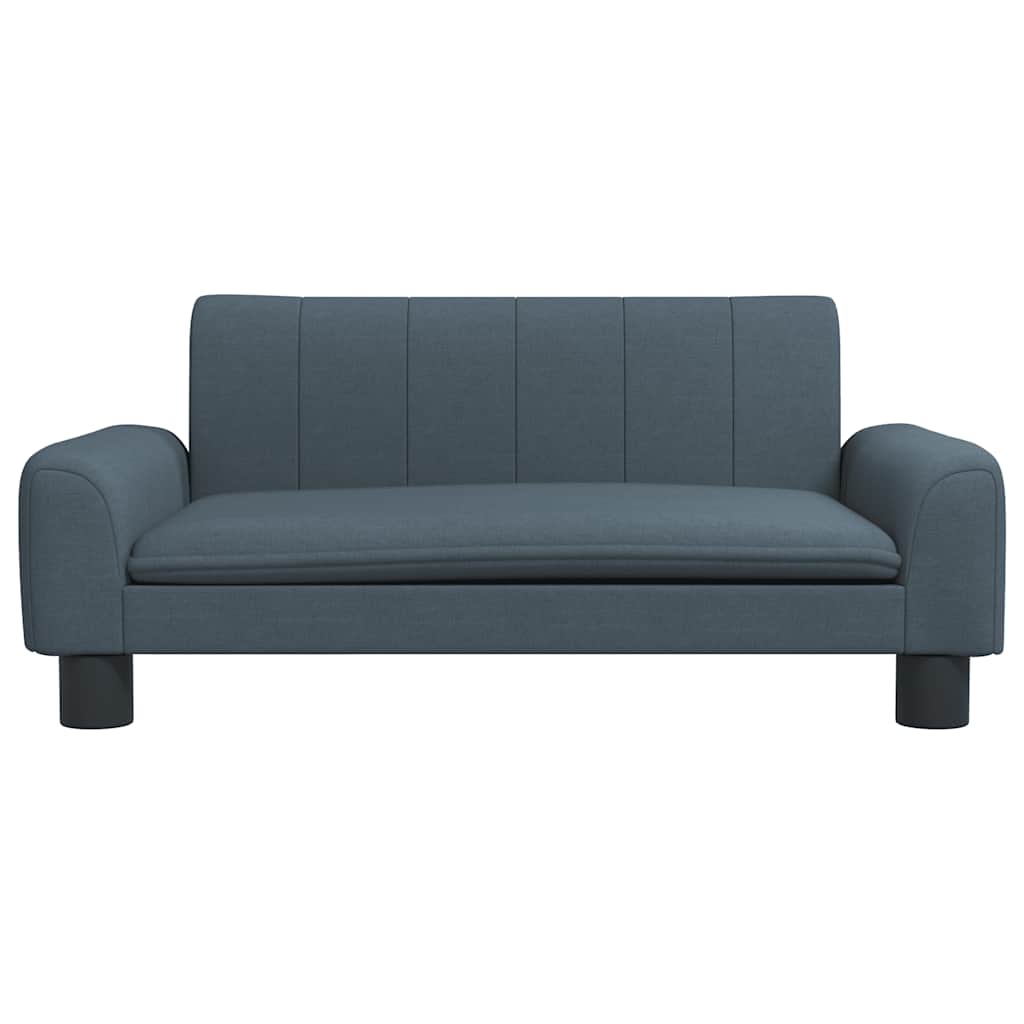 Kids Sofa Dark Grey 70x45x30 cm Fabric