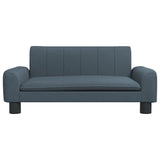 Kids Sofa Dark Grey 70x45x30 cm Fabric