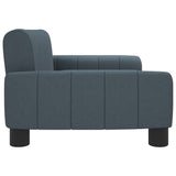 Kids Sofa Dark Grey 70x45x30 cm Fabric - Top-Down View
