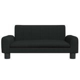 Kids Sofa Black 70x45x30 cm Fabric