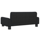 Kids Sofa Black 70x45x30 cm Fabric
