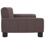 Kids Sofa Brown 70x45x30 cm Faux Leather - Top-Down View