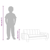 Kids Sofa Brown 70x45x30 cm Faux Leather