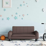 Kids Sofa Brown 70x45x30 cm Faux Leather