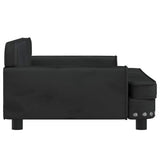 Kids Sofa Black 90x53x30 cm Velvet - Top-Down View