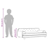 Kids Sofa Black 90x53x30 cm Faux Leather