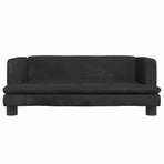 Kids Sofa Black 80x45x30 cm Velvet