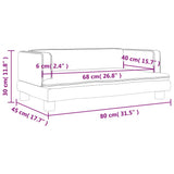 Kids Sofa Black 80x45x30 cm Faux Leather