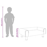 Kids Sofa Light Grey 70x45x26.5 cm Velvet - Extra Image