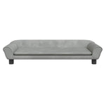 Kids Sofa Light Grey 100x50x26 cm Velvet